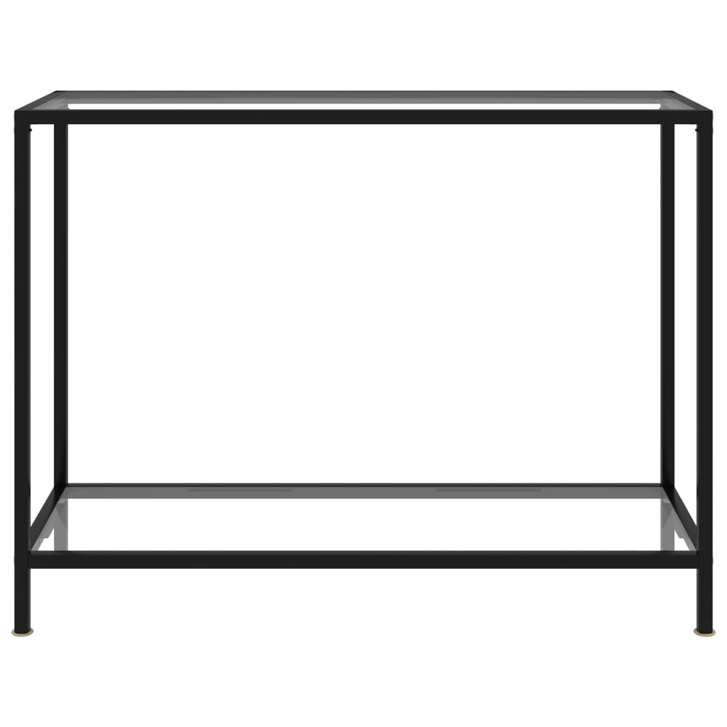  Konsolbord transparent 100x35x75 cm härdat glas