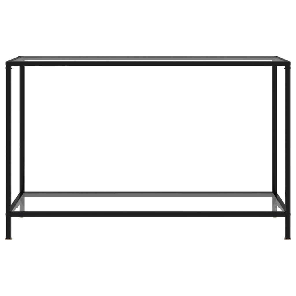  Konsolbord transparent 120x35x75 cm härdat glas