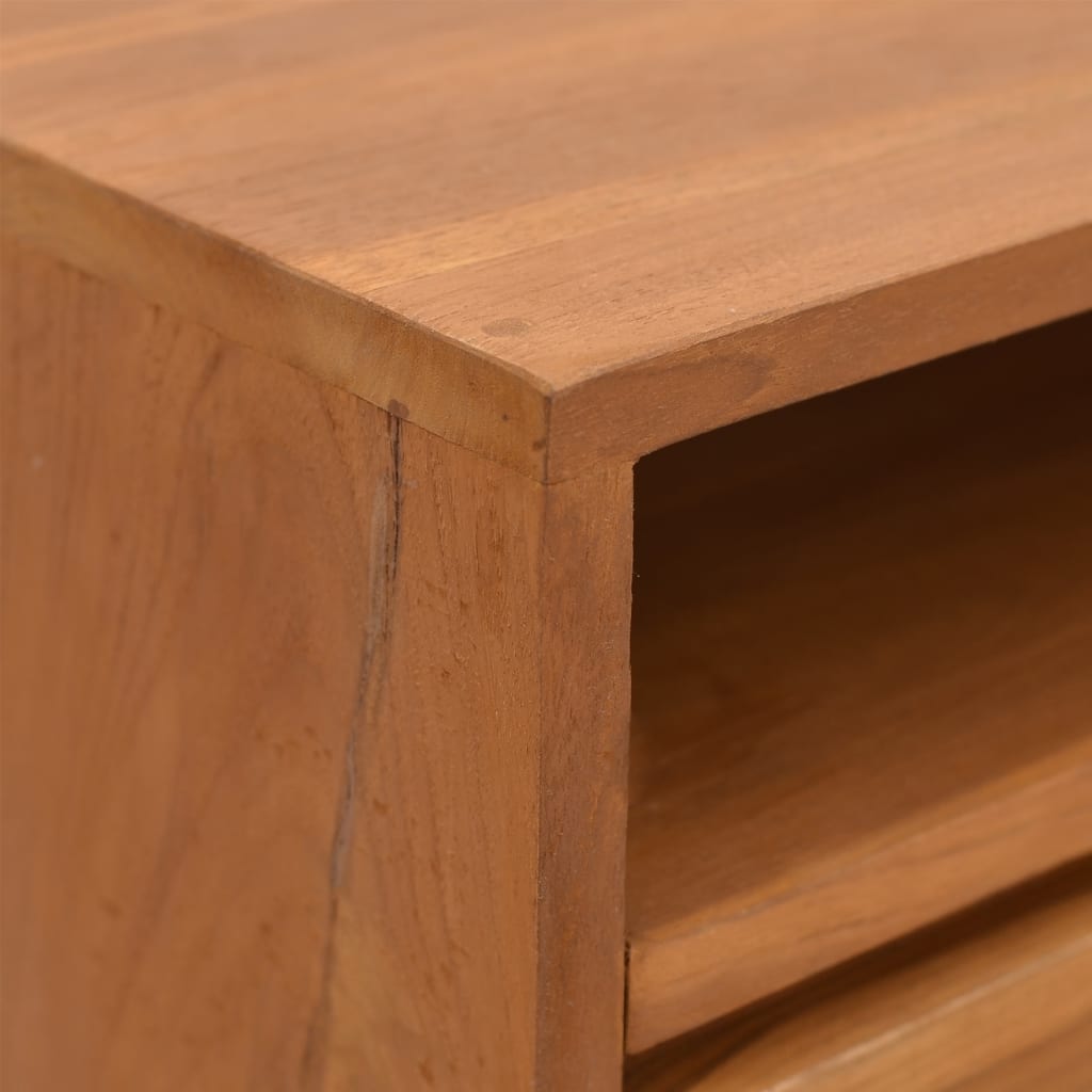  Konsolbord 110x30x79 cm massiv teak