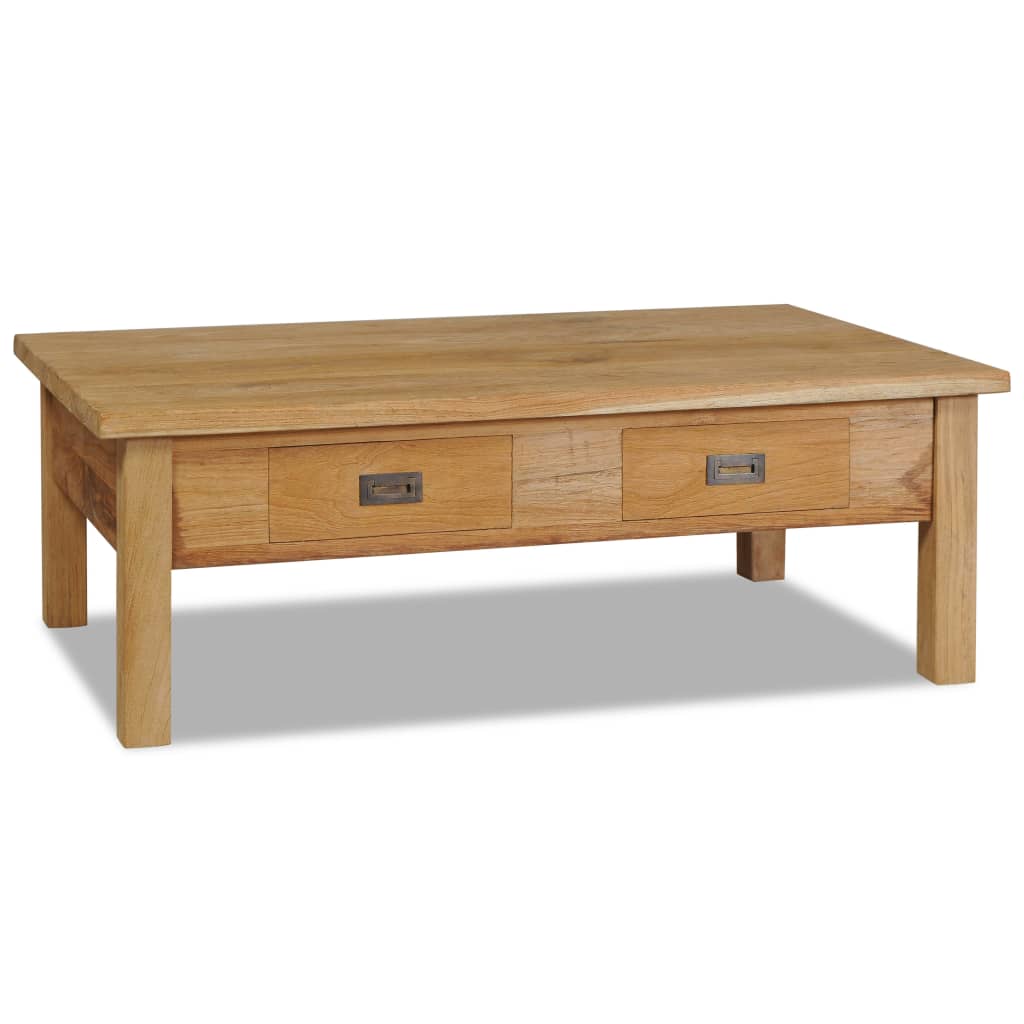  Soffbord i massiv teak 100x60x35 cm