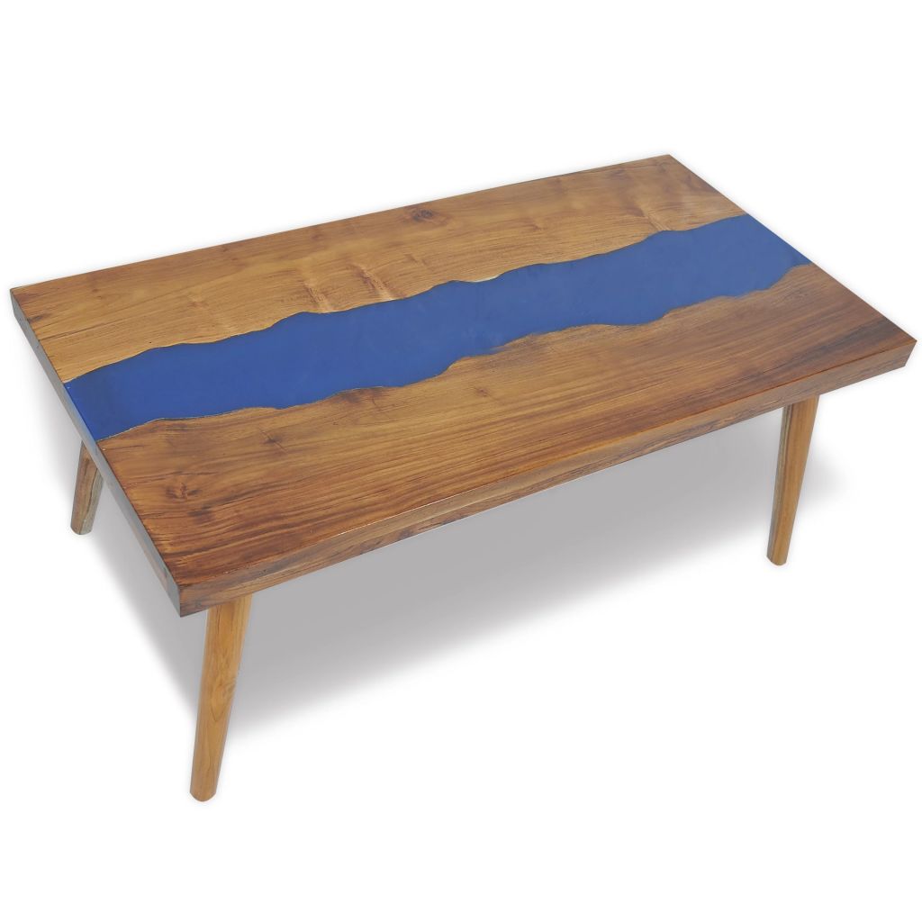  Soffbord teak och harts 100x50x40 cm