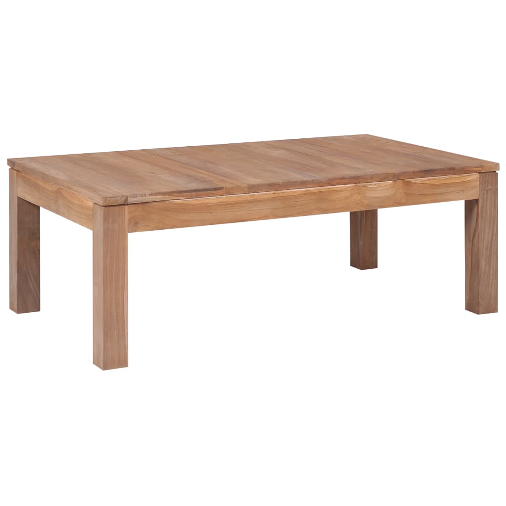  Soffbord massiv teak med naturlig finish 110x60x40  cm