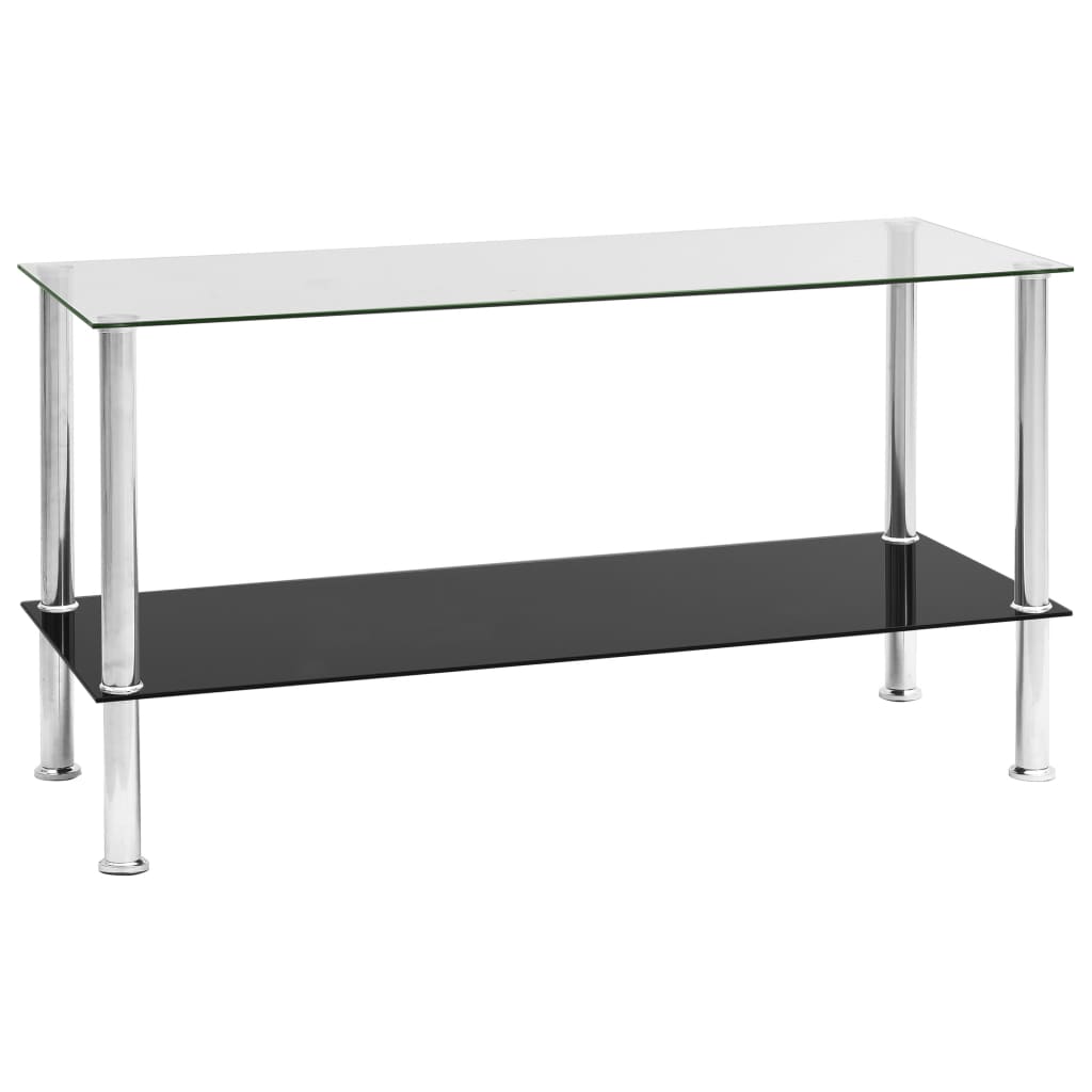  Soffbord genomskinligt 110x43x60 cm härdat glas