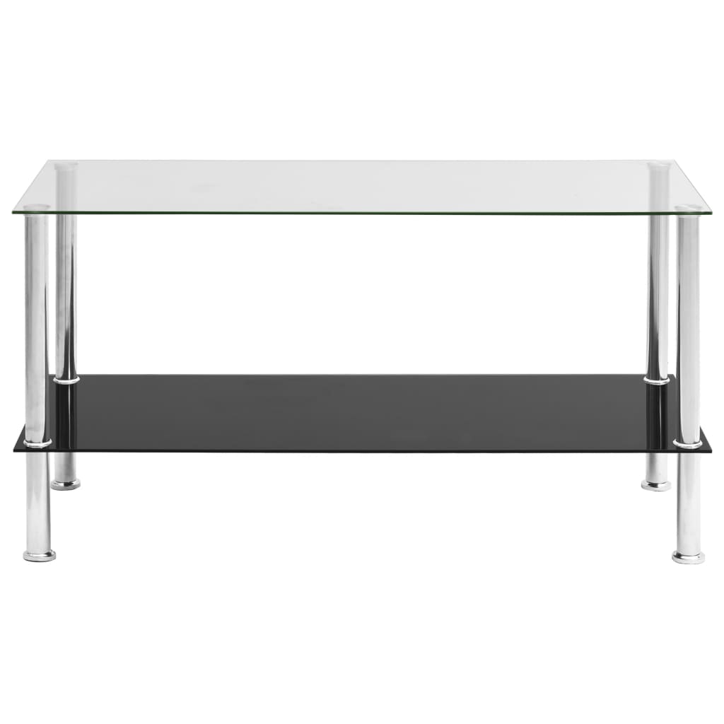  Soffbord genomskinligt 110x43x60 cm härdat glas