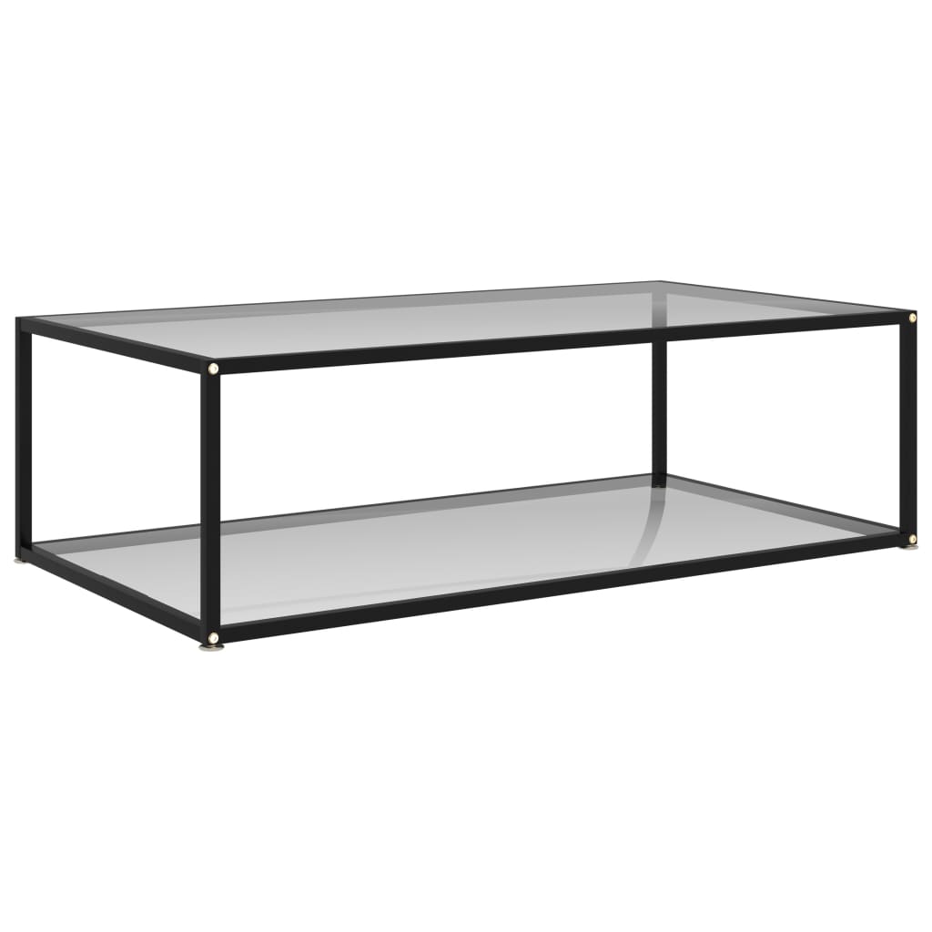  Soffbord transparent 120x60x35 cm härdat glas