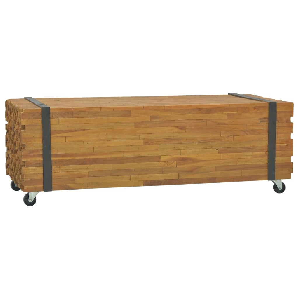  Soffbord 110x45x38 cm massiv teak