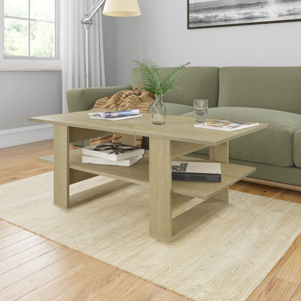  Soffbord sonoma-ek 110x55x42 cm spånskiva