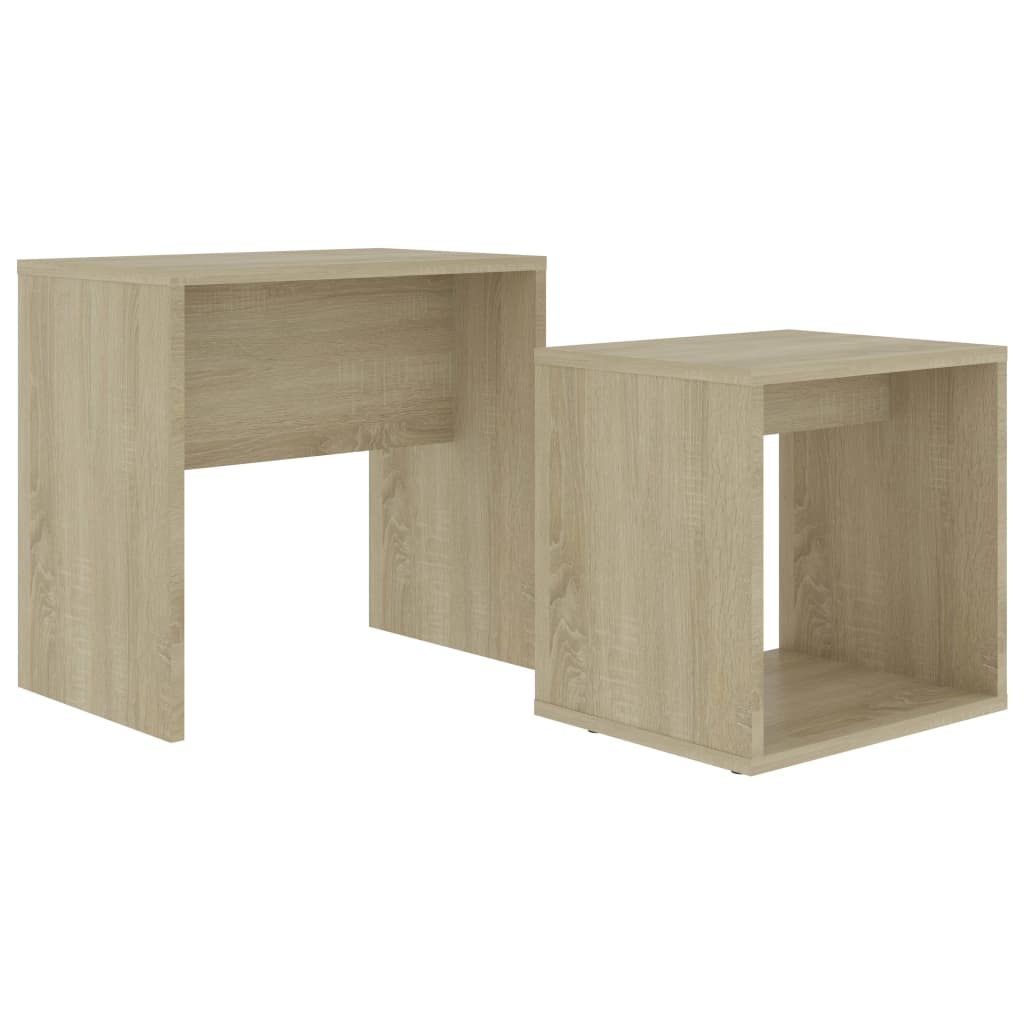  Soffbord set sonoma-ek 48x30x45 cm spånskiva