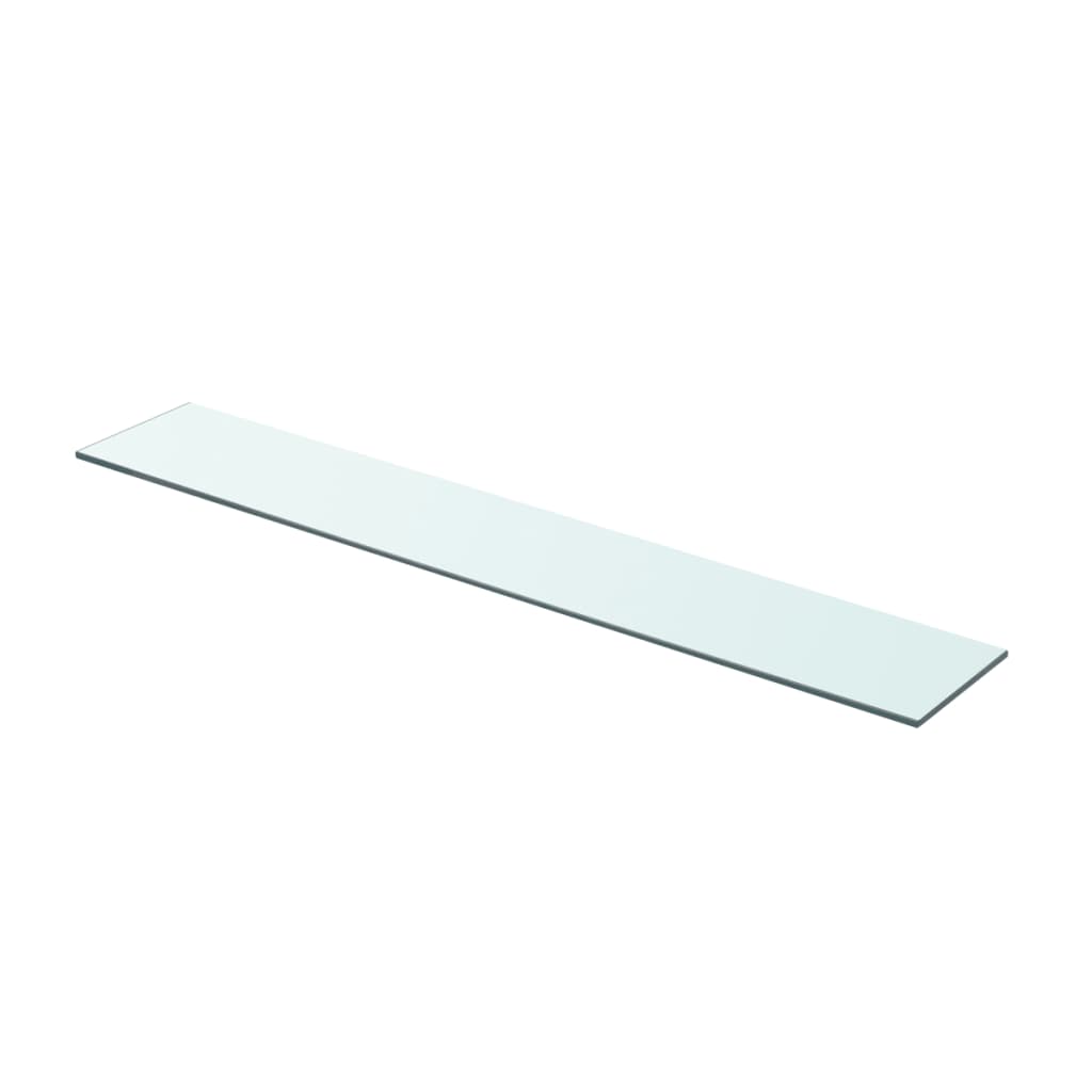  Hyllplan glas genomskinlig 80x12 cm