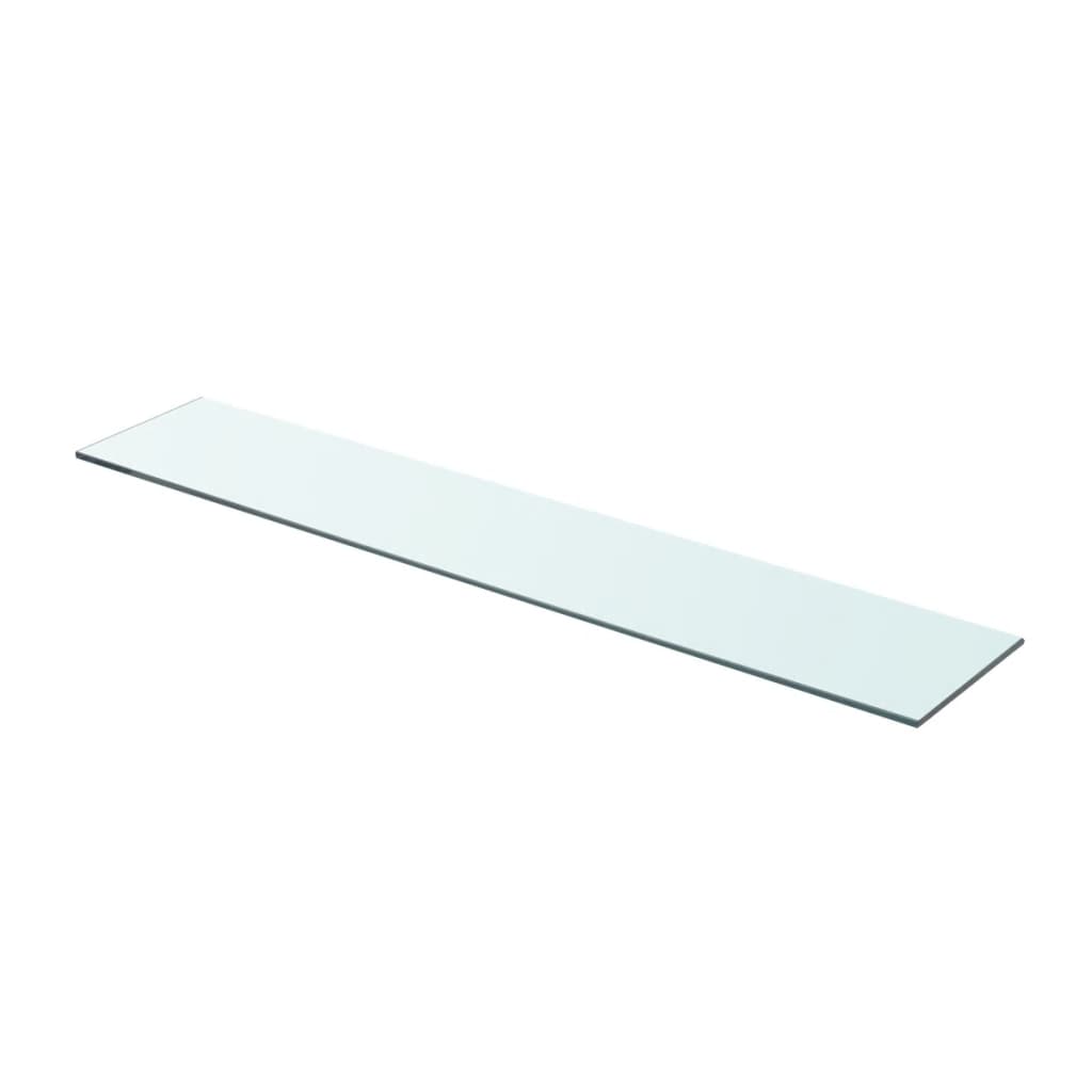  Hyllplan glas genomskinlig 80x15 cm