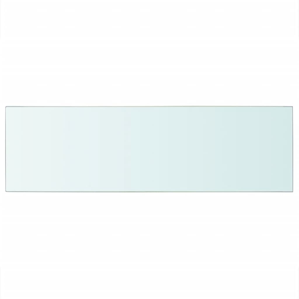  Hyllplan glas genomskinlig 80x25 cm