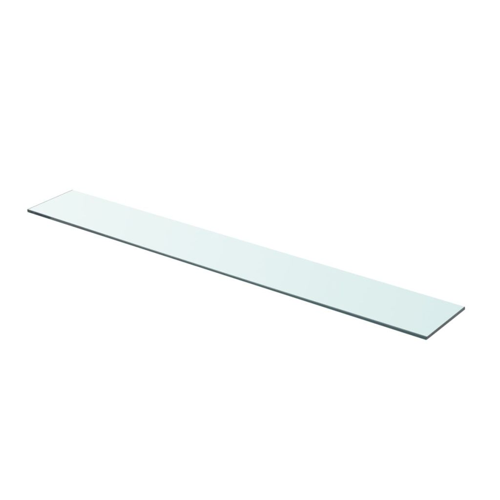  Hyllplan glas genomskinlig 90x12 cm