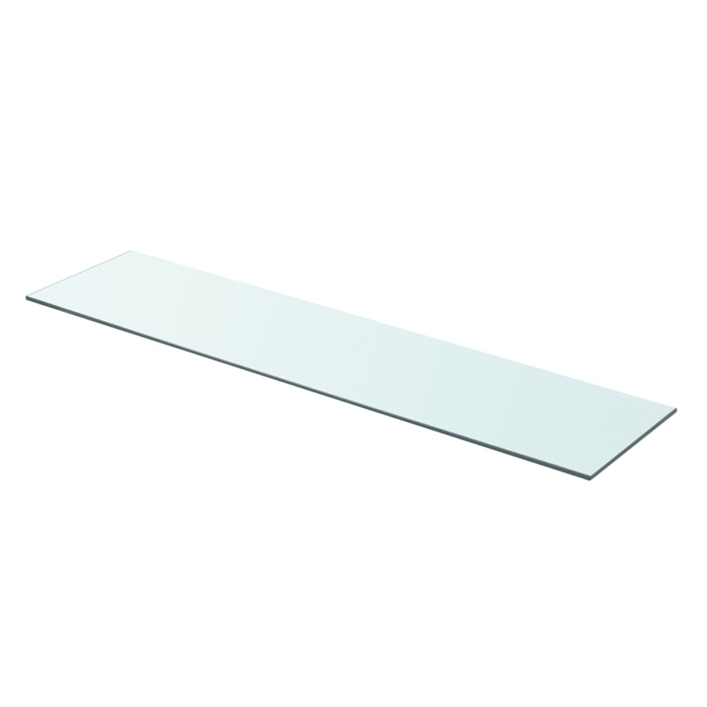  Hyllplan glas genomskinlig 90x20 cm