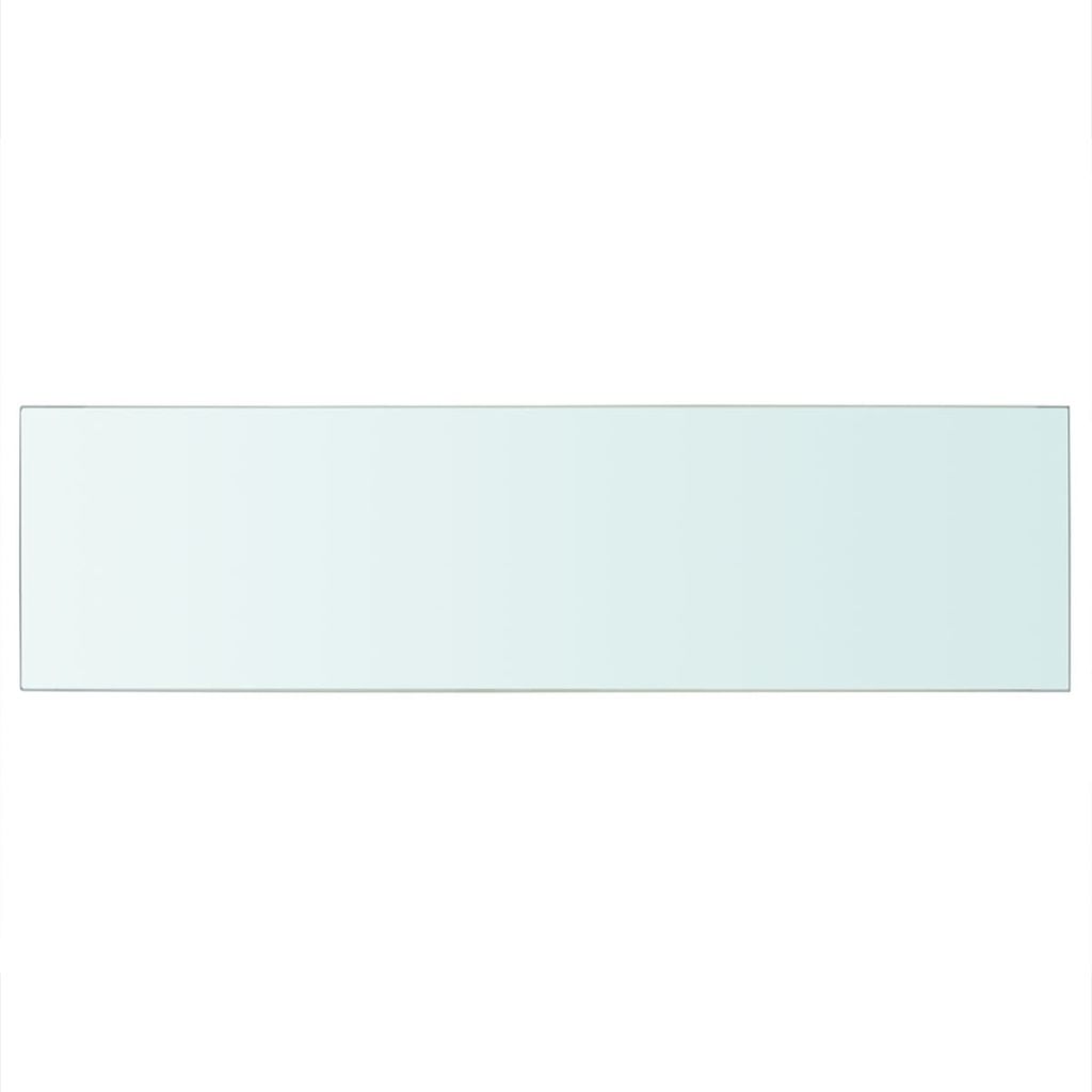  Hyllplan glas genomskinlig 90x25 cm