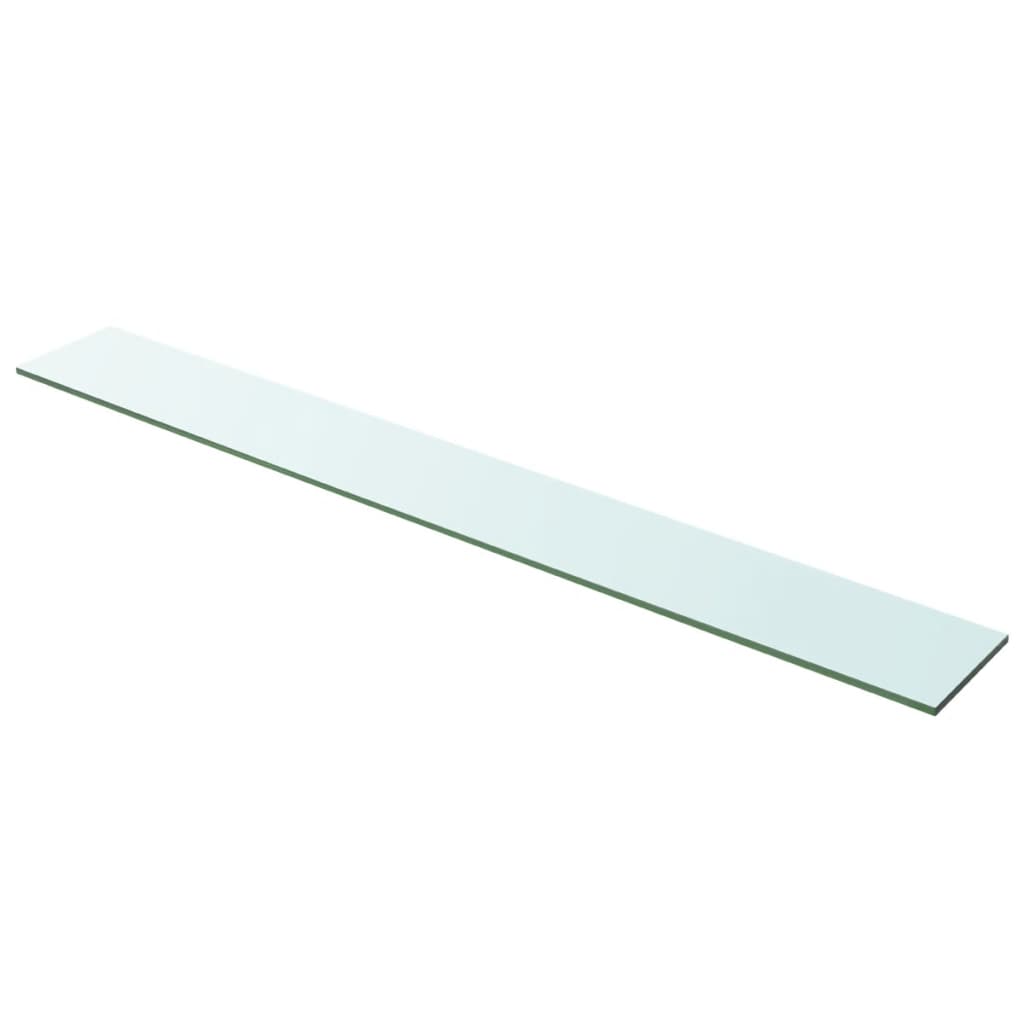  Hyllplan glas genomskinlig 100x12 cm