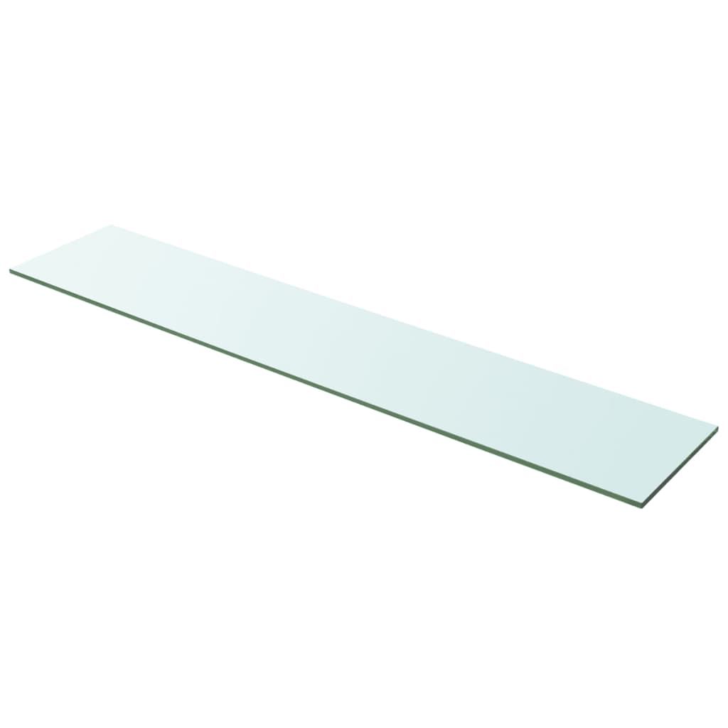  Hyllplan glas genomskinlig 100x20 cm