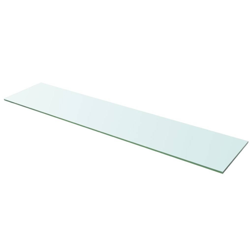  Hyllplan glas genomskinlig 110x25 cm