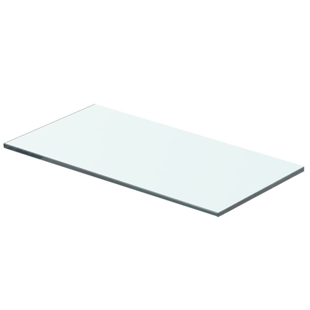  Hyllplan 2 st glas genomskinlig 40x15 cm