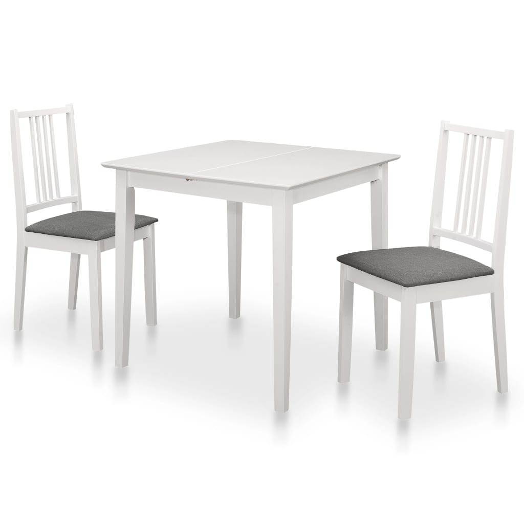  Matgrupp 3 delar MDF vit