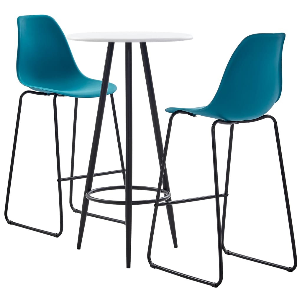  Bargrupp 3 delar plast turkos