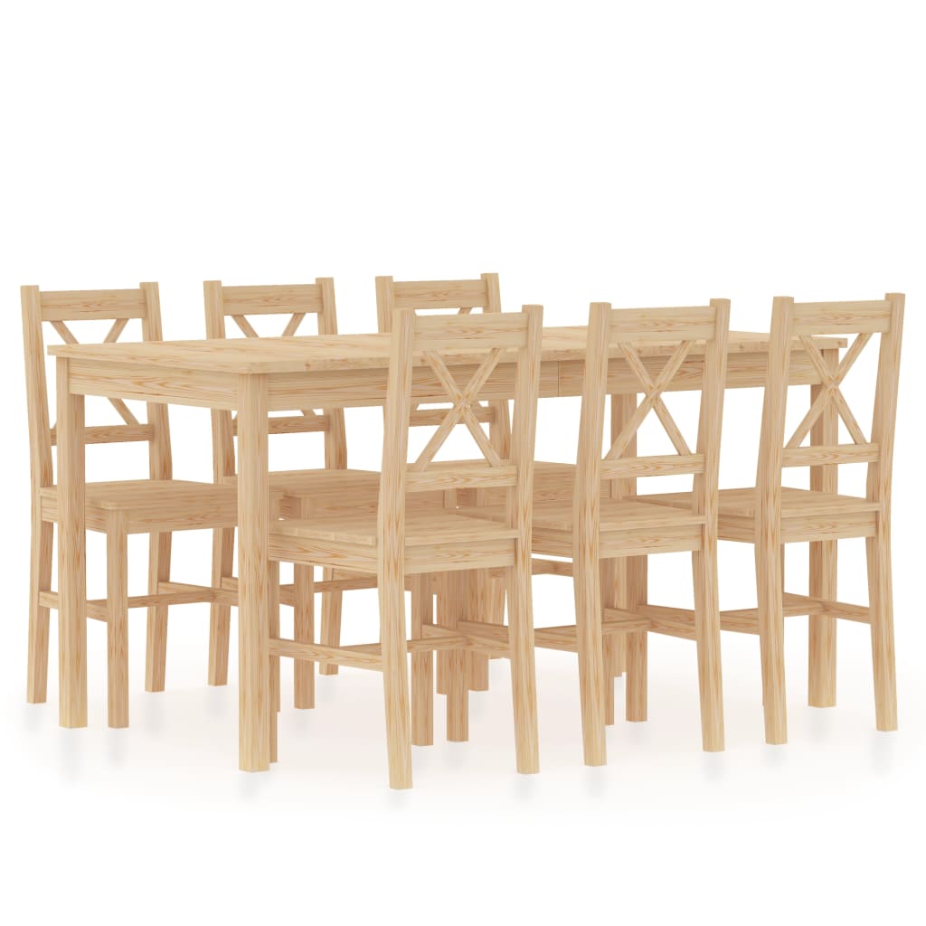  Matgrupp 7 delar furu