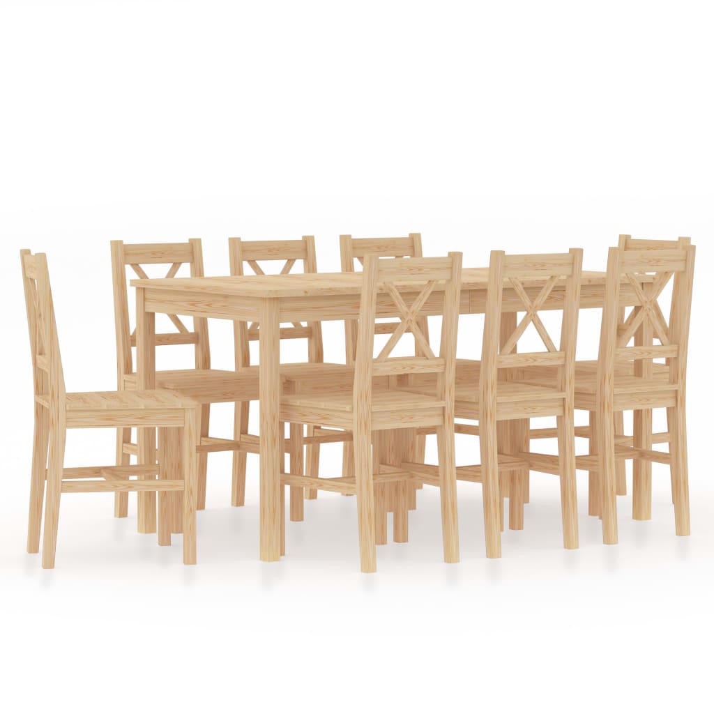  Matgrupp 9 delar furu