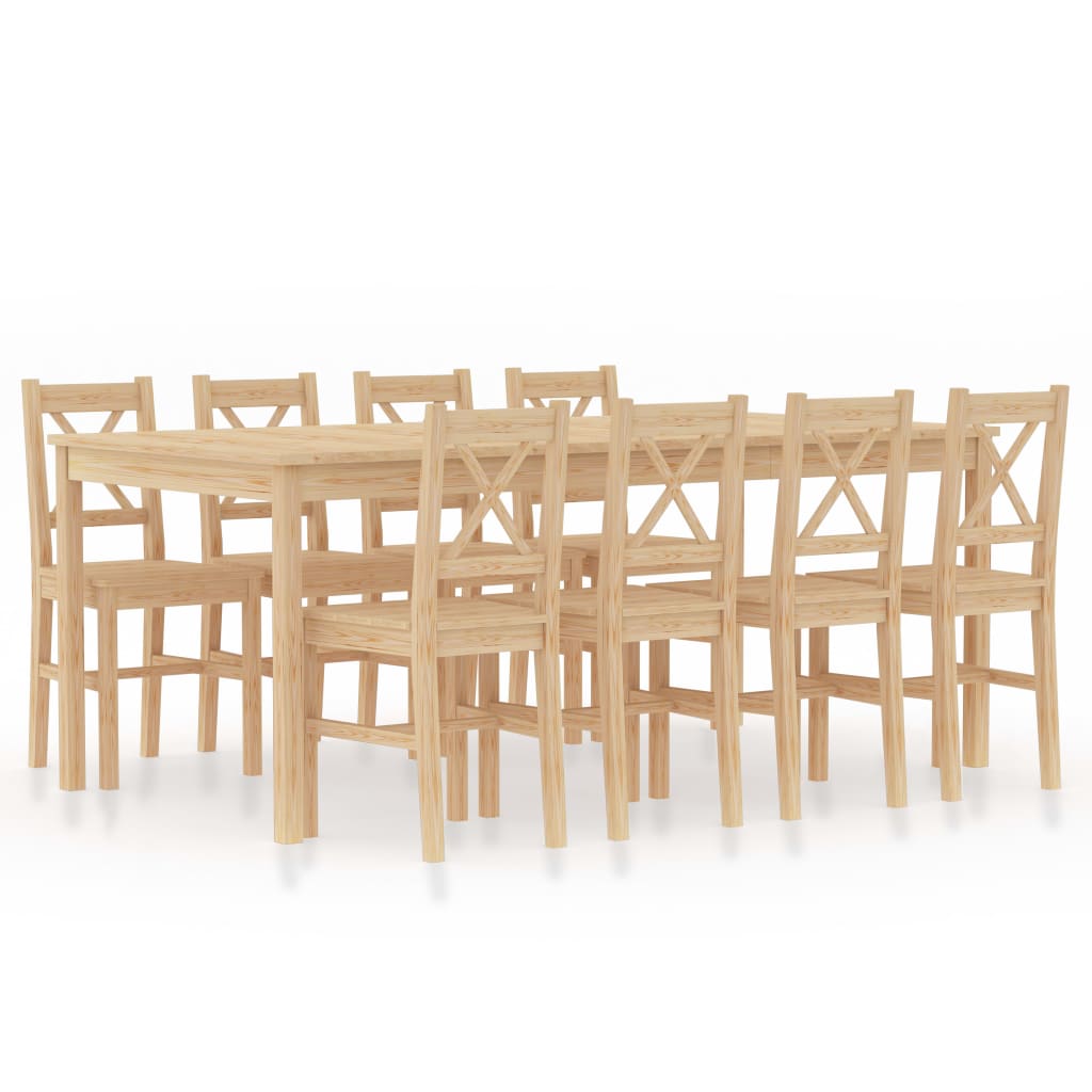  Matgrupp 9 delar furu