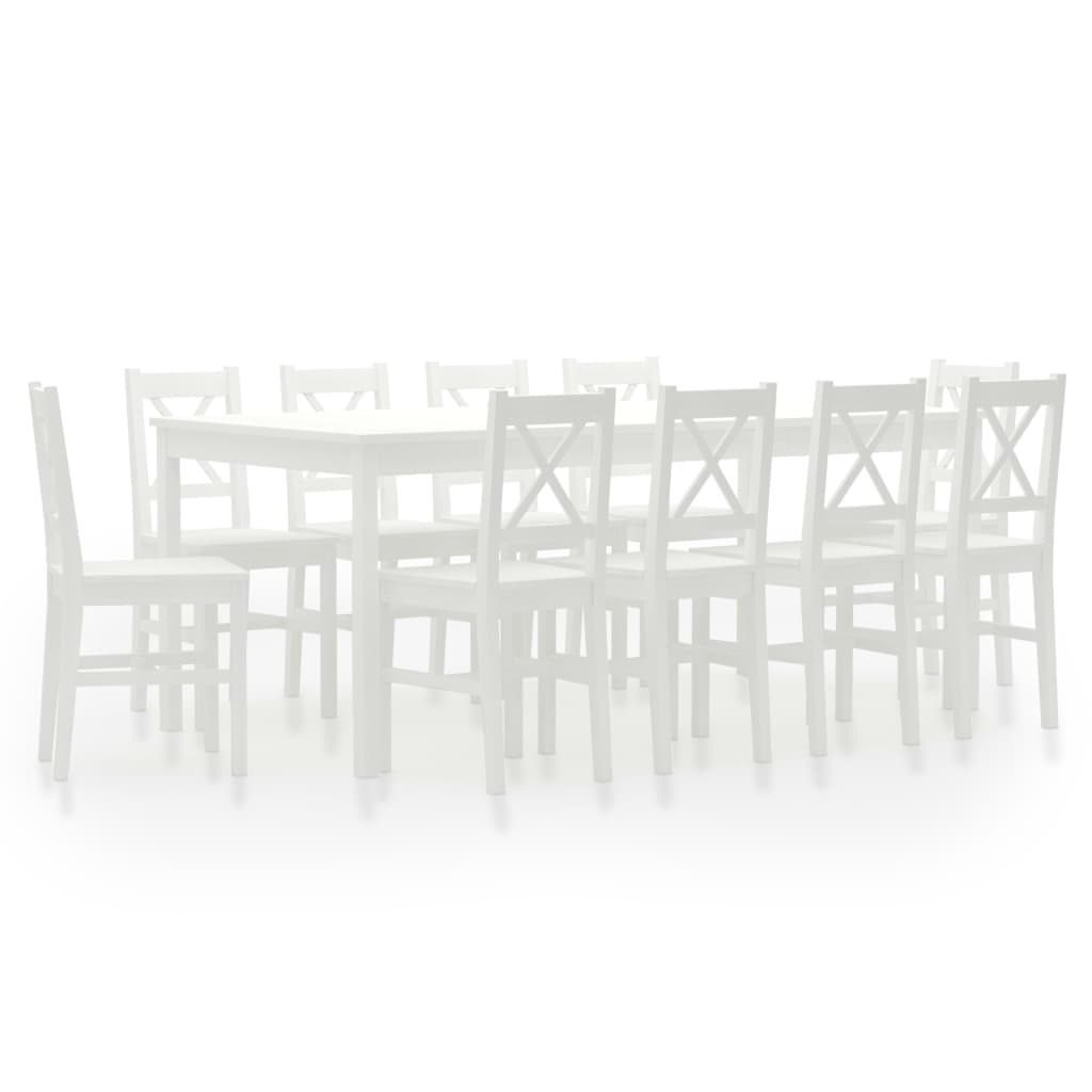  Matgrupp 11 delar furu vit