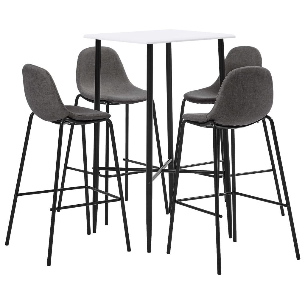  Bargrupp 5 delar tyg taupe