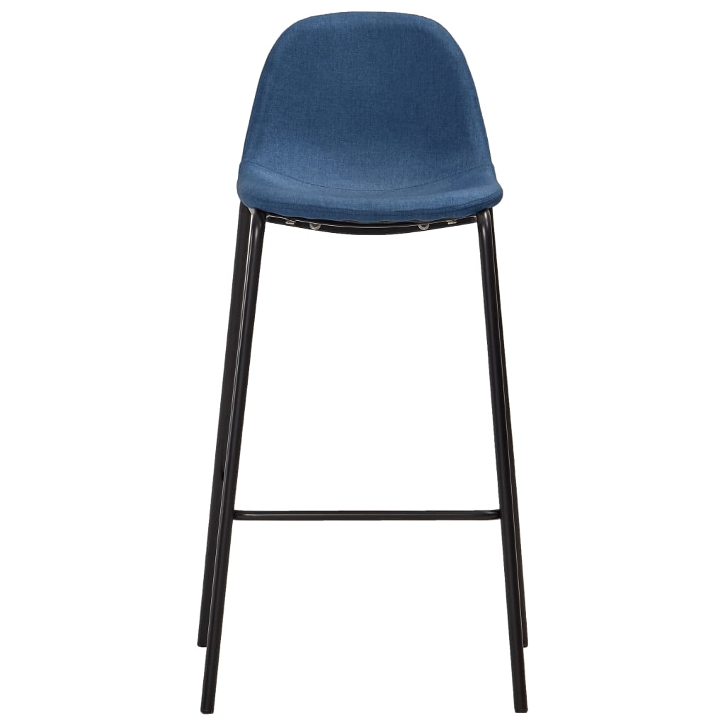  Bargrupp 5 delar tyg blå