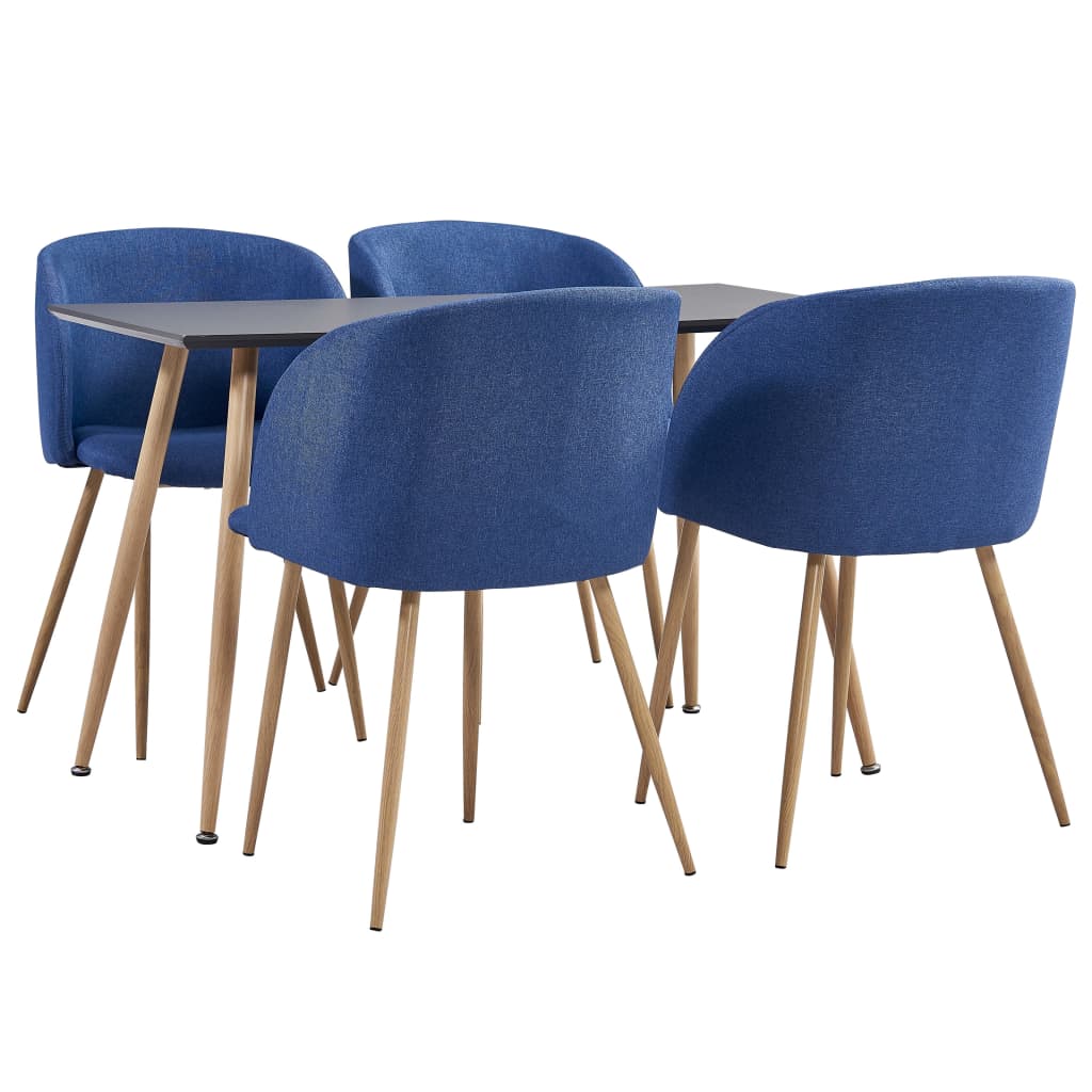  Matgrupp 5 delar tyg blå
