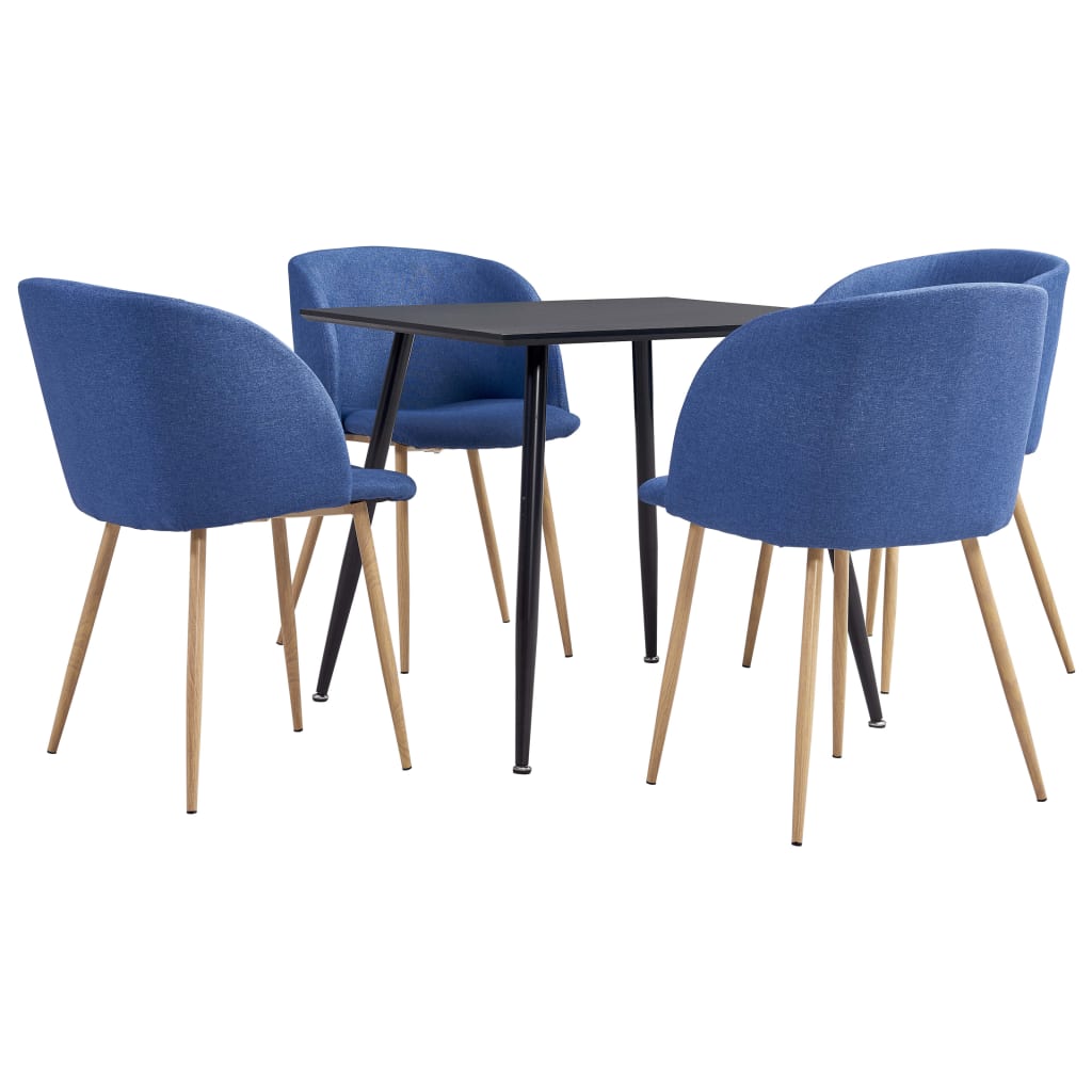  Matgrupp 5 delar tyg blå