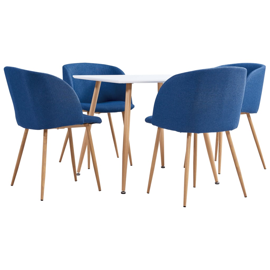  Matgrupp 5 delar tyg blå