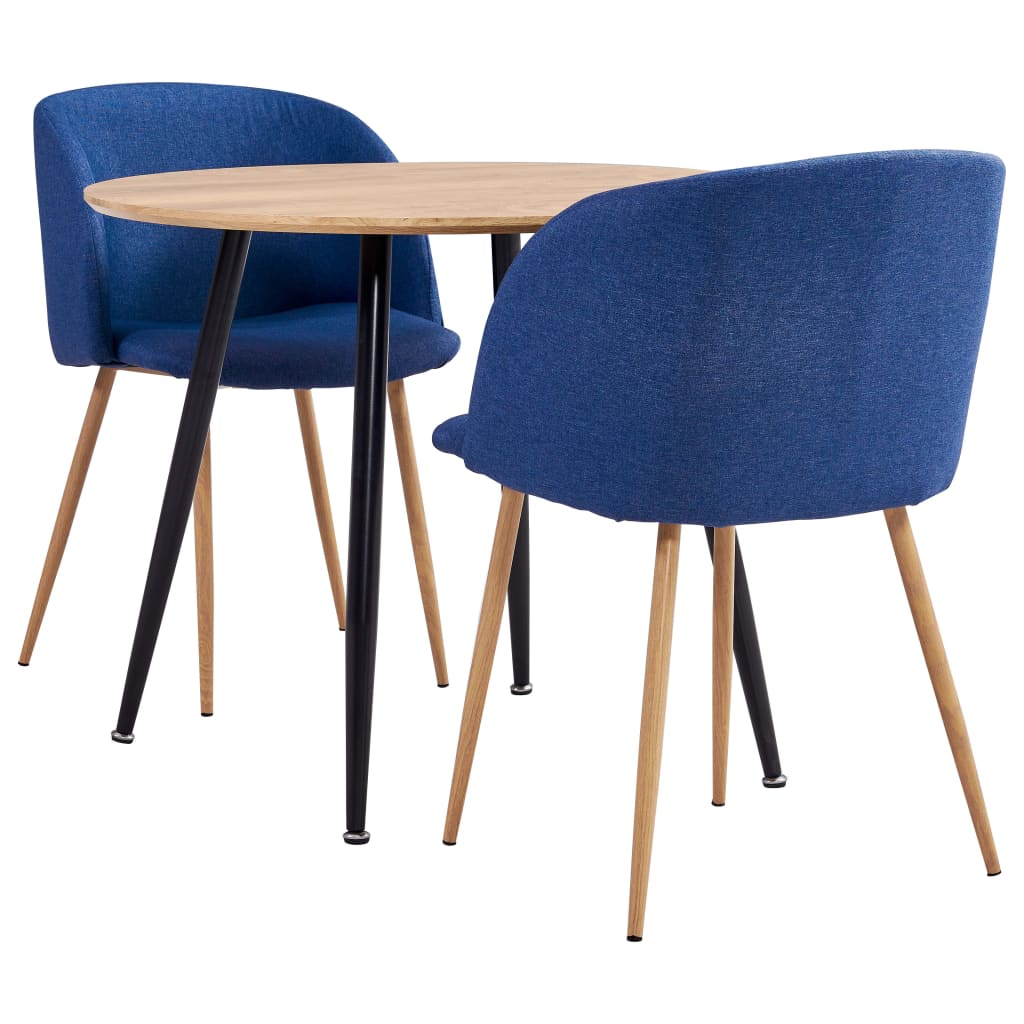  Matgrupp 3 delar tyg blå