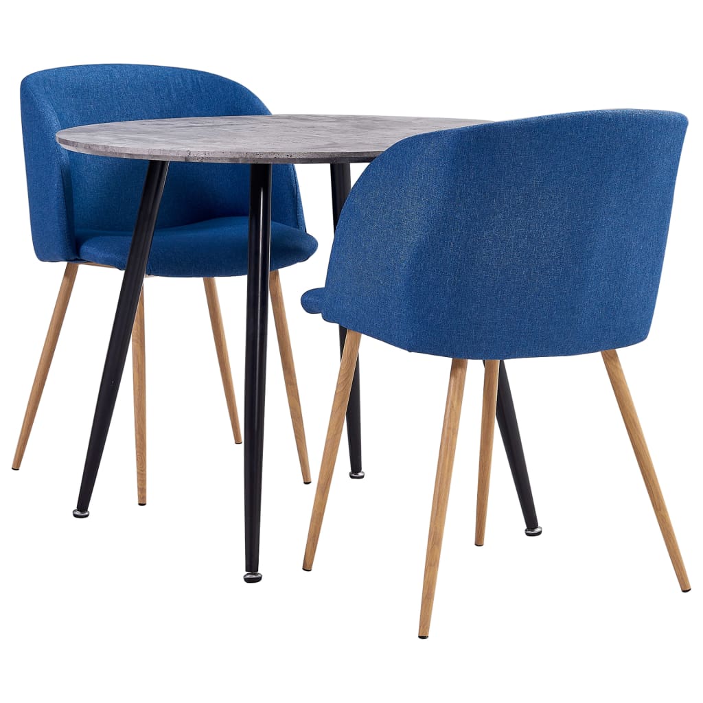  Matgrupp 3 delar tyg blå