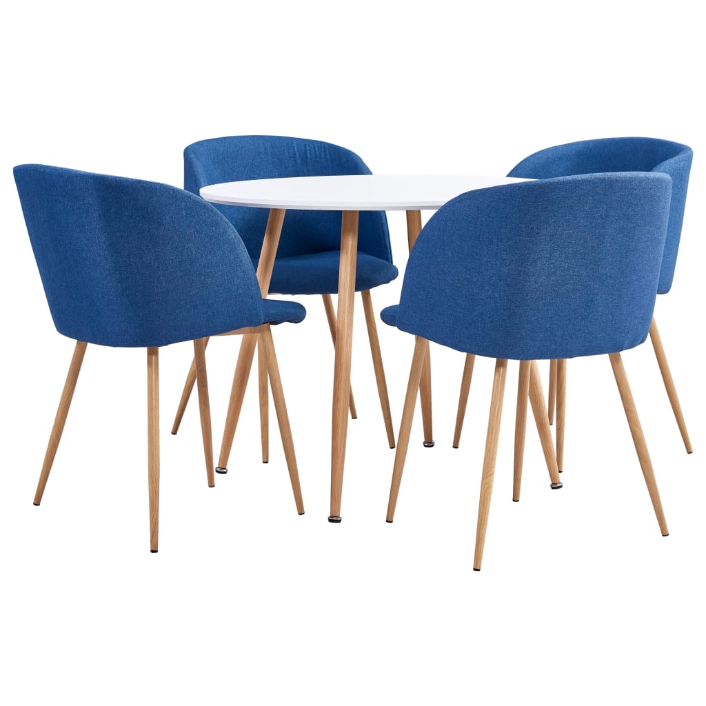  Matgrupp 5 delar tyg blå