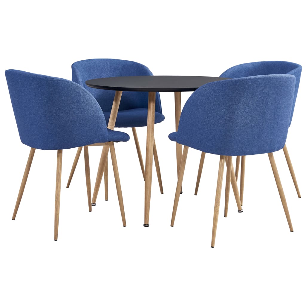  Matgrupp 5 delar tyg blå