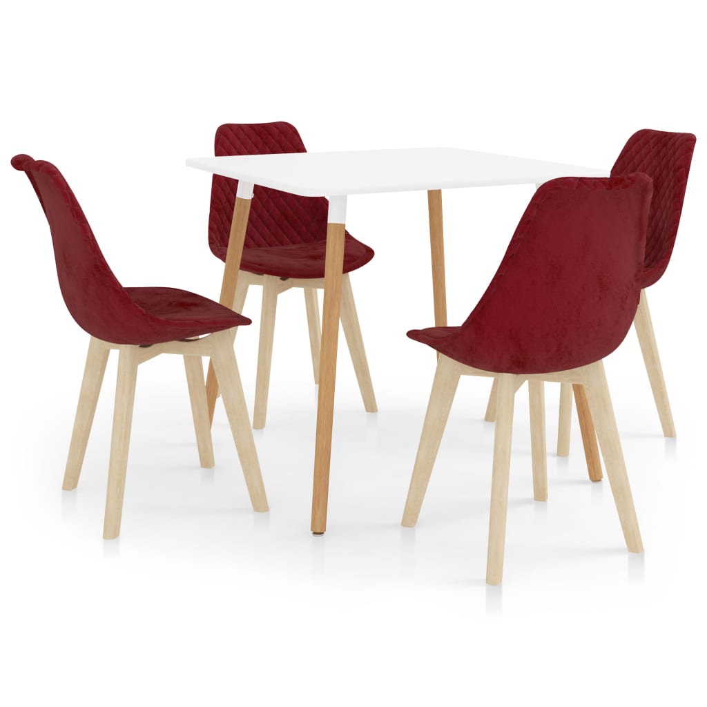  Matgrupp 5 delar vinröd
