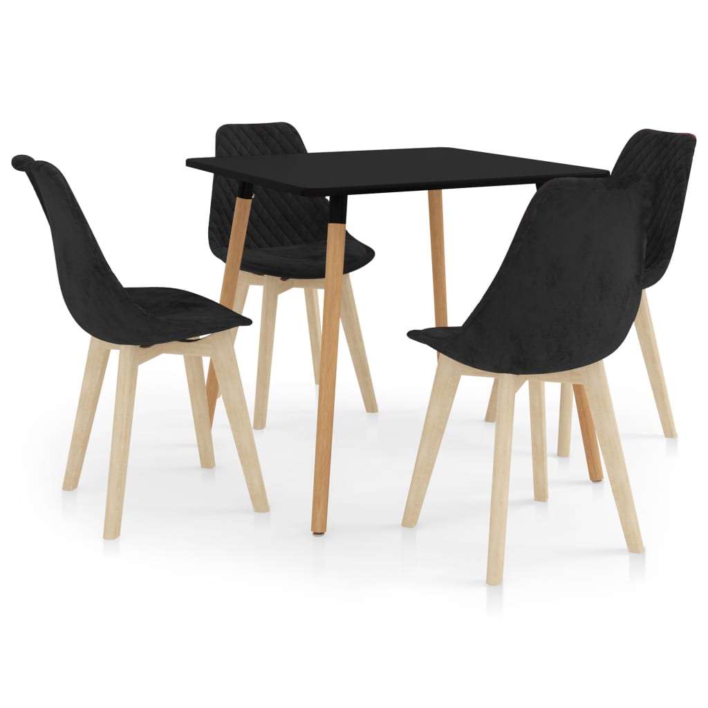  Matgrupp 5 delar svart