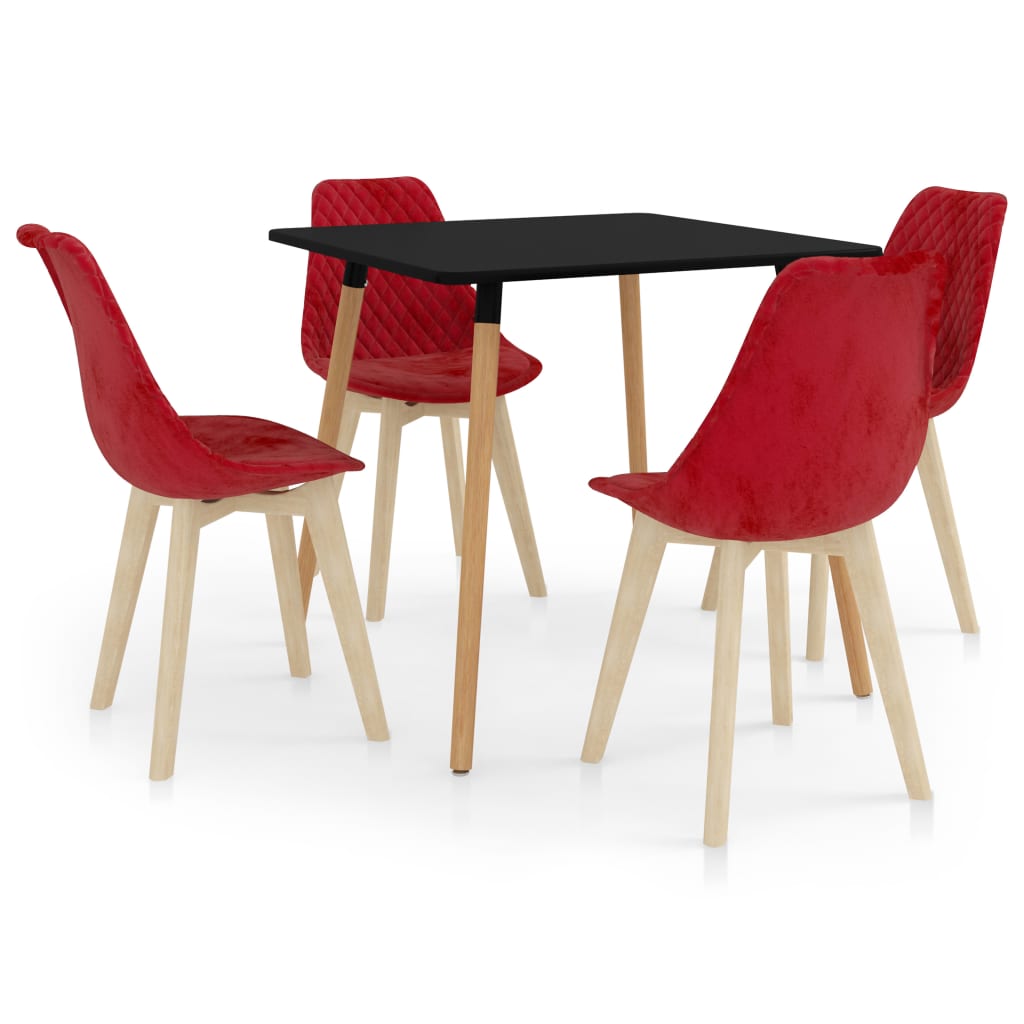  Matgrupp 5 delar röd