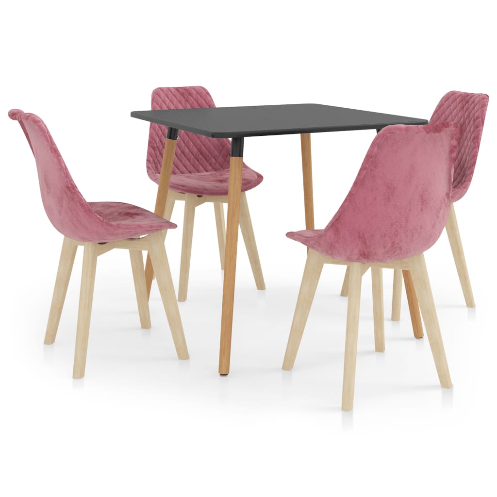  Matgrupp 5 delar rosa