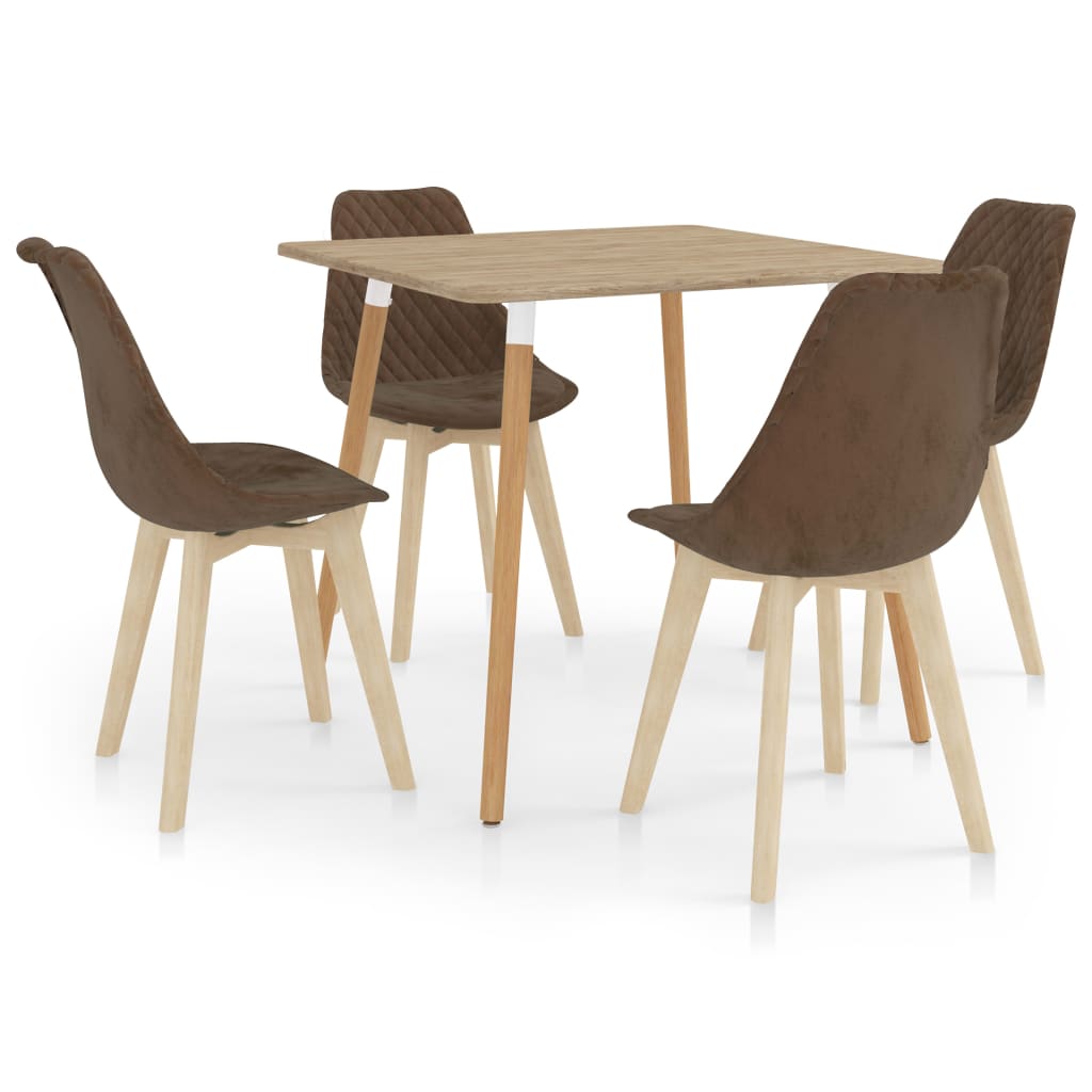 Matgrupp 5 delar brun