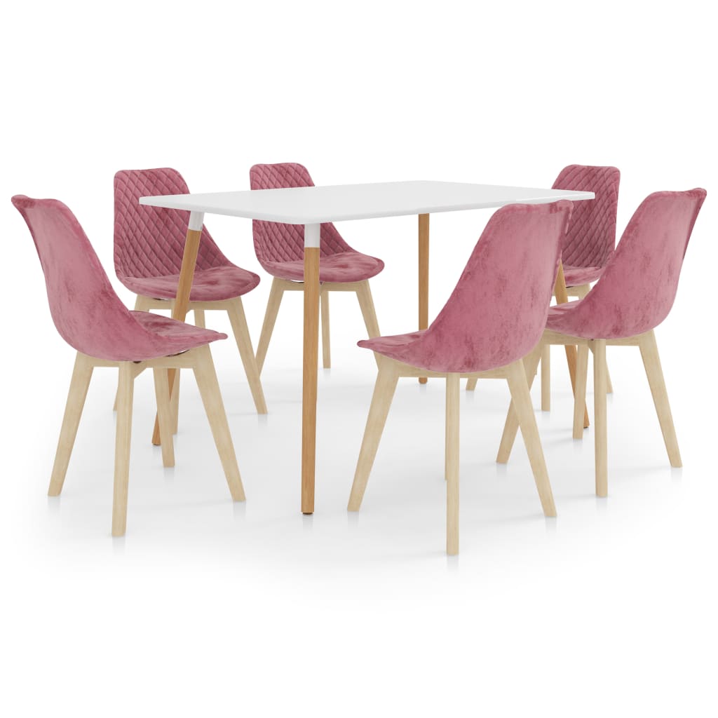 Matgrupp 7 delar rosa
