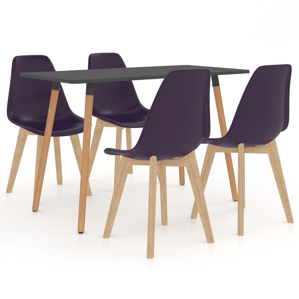  Matgrupp 5 delar mörklila