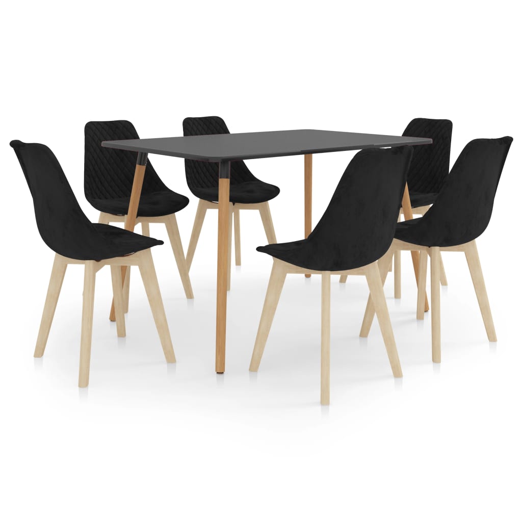  Matgrupp 7 delar svart