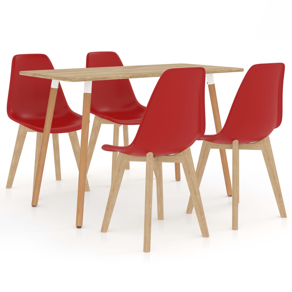  Matgrupp 5 delar röd