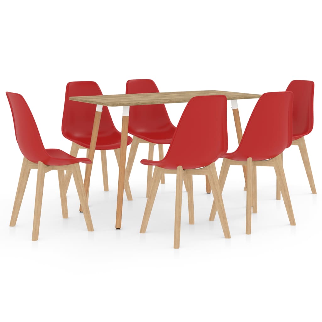  Matgrupp 7 delar röd