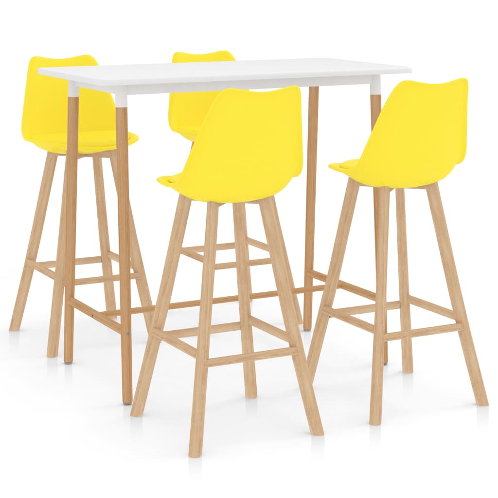  Bargrupp 5 delar gul