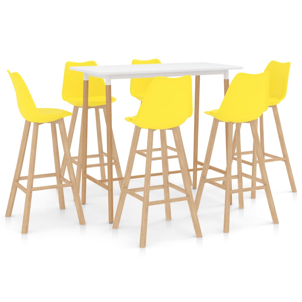  Bargrupp 7 delar gul