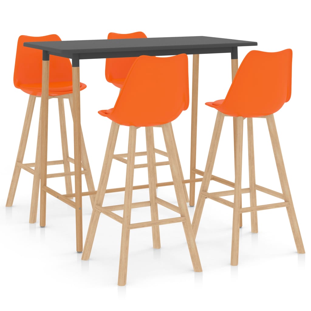  Bargrupp 5 delar orange